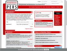 Tablet Screenshot of handboeknederlandsepers.nl
